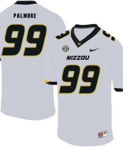 Missouri Tigers #99 Walter Palmore College Football Jersey White