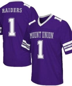 Mount Union Custom Jersey Name and Number NCAA College Football Purple