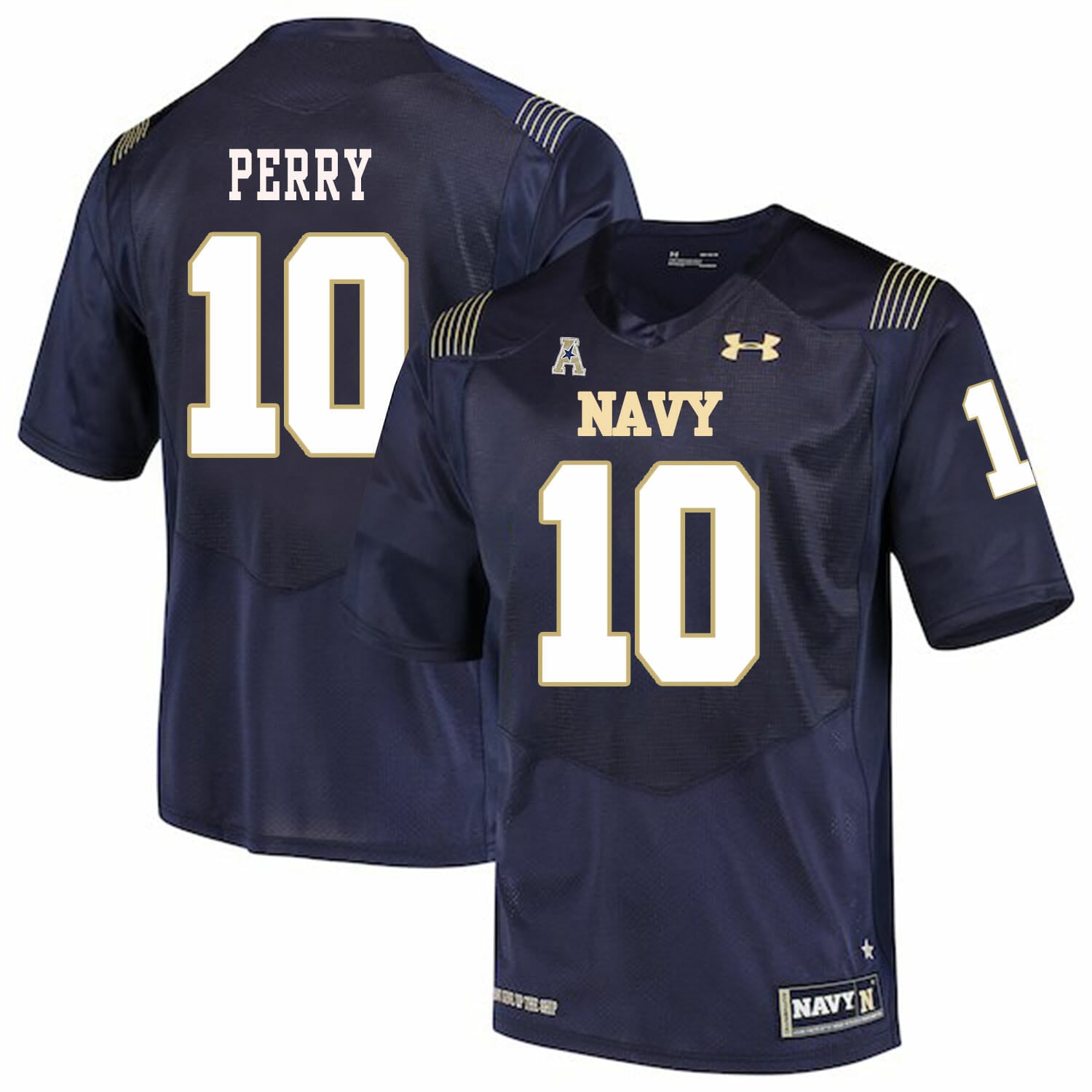 Navy Midshipmen #10 Malcolm Perry College Football Jersey Stitched 1 Navy Midshipmen #10 Malcolm Perry College Football Jersey Stitched
