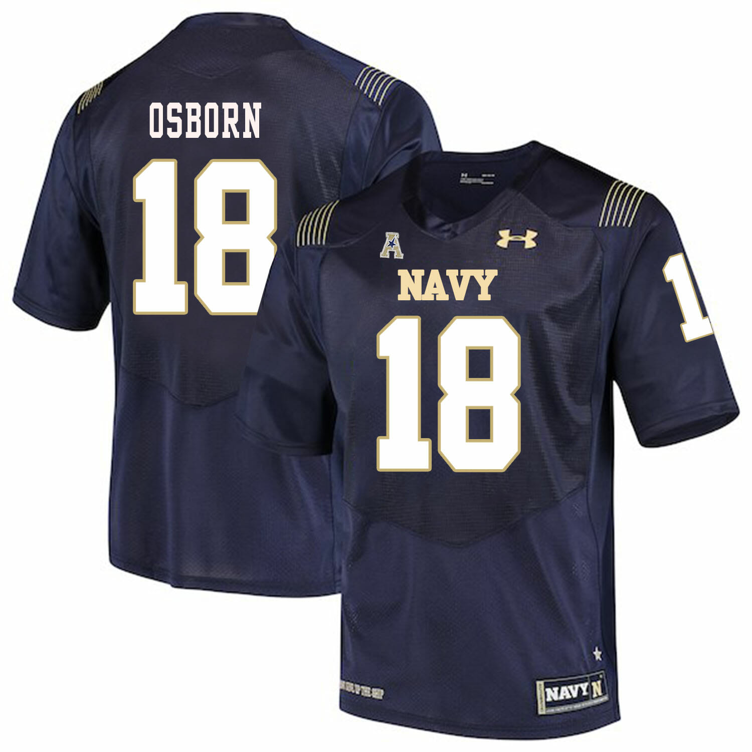 Navy Midshipmen #18 J.R. Osborn College Football Jersey Stitched 1 Navy Midshipmen #18 J.R. Osborn College Football Jersey Stitched
