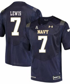 Navy Midshipmen #7 Garret Lewis NCAA College Football Jersey Stitched