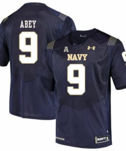 Navy Midshipmen #9 Zach Abey NCAA College Football Jersey Stitched