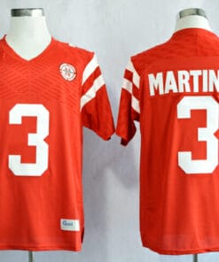 Nebraska Huskers #3 Taylor Martinez College Football Jersey Red