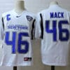 New York Buffalo #46 Mack College Football Jersey White 6 New York Buffalo 46 Mack College Football Jersey White