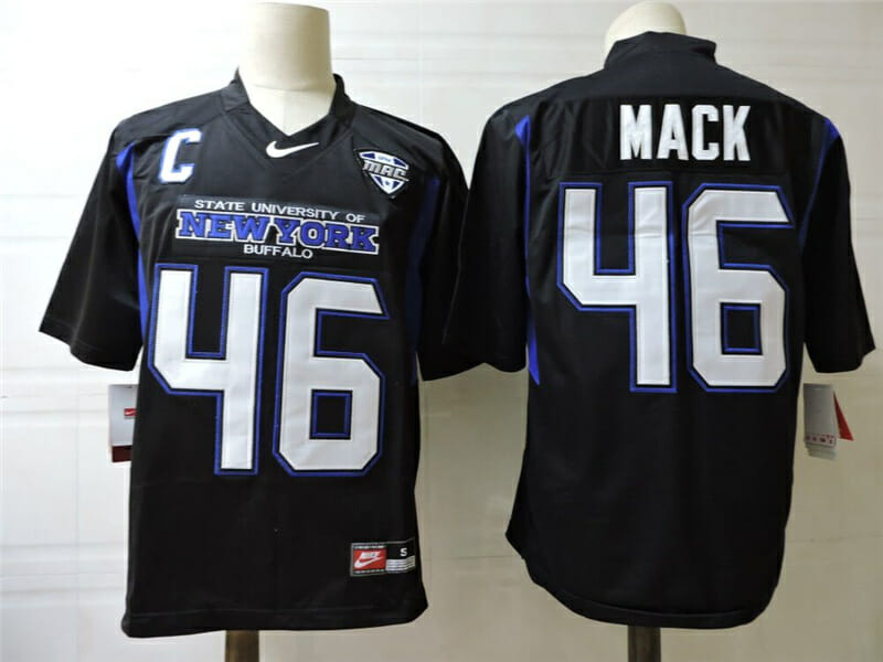 New York Buffalo #46 Mack College Football Jersey 1 New York Buffalo #46 Mack College Football Jersey