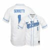 North Carolina Tar Heels 1 Danny Serretti White Elite Baseball Jersey 5 North Carolina Tar Heels 1 Danny Serretti White Elite Baseball Jersey