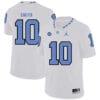 North Carolina Tar Heels #10 Andre Smith NCAA Football Jersey White 7 North Carolina Tar Heels #10 Andre Smith NCAA Football Jersey White