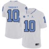 North Carolina Tar Heels #10 Mitchell Trubisky Football Jersey White