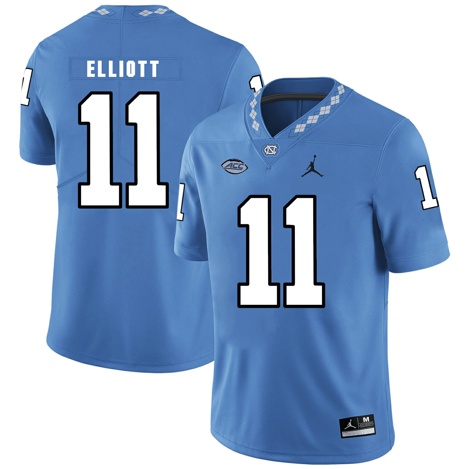 North Carolina Tar Heels #11 Nathan Elliott Football Jersey Blue 1 North Carolina Tar Heels #11 Nathan Elliott Football Jersey Blue