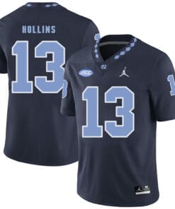North Carolina Tar Heels #13 Mack Hollins NCAA Football Jersey Black