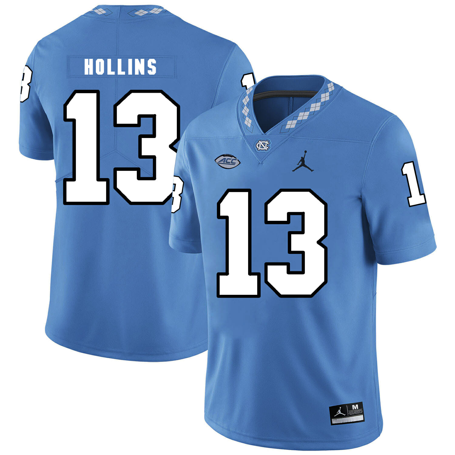 North Carolina Tar Heels #13 Mack Hollins NCAA Football Jersey Blue 1 North Carolina Tar Heels #13 Mack Hollins NCAA Football Jersey Blue