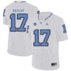 North Carolina Tar Heels #17 Anthony Ratliff Football Jersey White