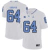 North Carolina Tar Heels #64 Jonathan Cooper Football Jersey White