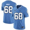 North Carolina Tar Heels #68 James Hurst Football Jersey Blue