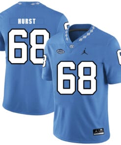 North Carolina Tar Heels #68 James Hurst Football Jersey Blue