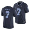 North Carolina Tar Heels 7 Sam Howell College Football Jersey Navy Blue