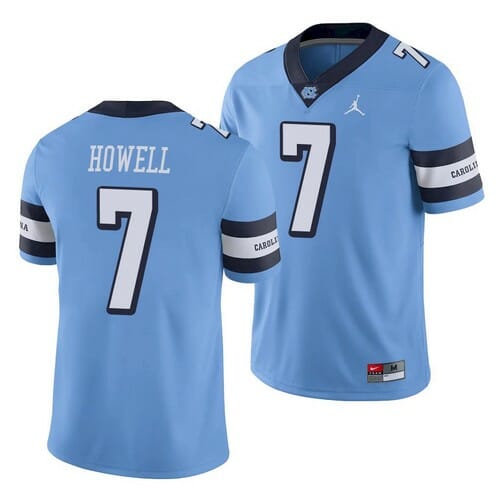 North Carolina Tar Heels #7 Sam Howell Jersey Blue College Football 1 North Carolina Tar Heels #7 Sam Howell Jersey Blue College Football