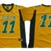 North Dakota State Bison #11 Carson Wentz Football Jersey Yellow 6 North Dakota State Bison #11 Carson Wentz Football Jersey Yellow