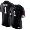 Ohio State Buckeyes #1 Justin Fields College NCAA Football Jersey Black