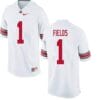 Ohio State Buckeyes #1 Justin Fields College NCAA Football Jersey White