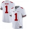 Ohio State Buckeyes #1 Justin Fields College NCAA Football White Jersey 7 Ohio State Buckeyes #1 Justin Fields College NCAA Football White Jersey