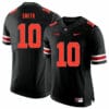 Ohio State Buckeyes #10 Troy Smith Football Jersey Black Shadow 5 Ohio State Buckeyes #10 Troy Smith Football Jersey Black Shadow