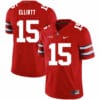 Ohio State Buckeyes #15 Ezekiel Elliott Football Jersey Red