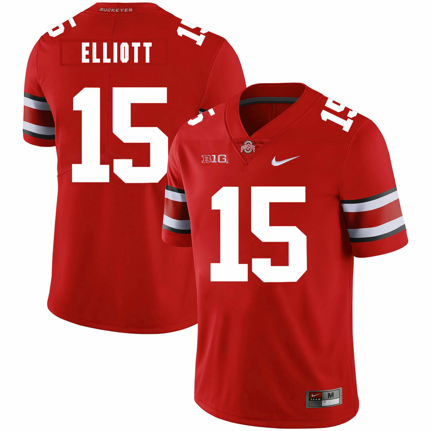 Ohio State Buckeyes #15 Ezekiel Elliott Football Jersey Red 1 Ohio State Buckeyes #15 Ezekiel Elliott Football Jersey Red