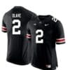 Ohio State Buckeyes #2 Chris Olave NCAA Football Black Jersey 7 Ohio State Buckeyes #2 Chris Olave NCAA Football Black Jersey