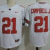 Ohio State Buckeyes 21 Campbell Jr College Football Jersey White