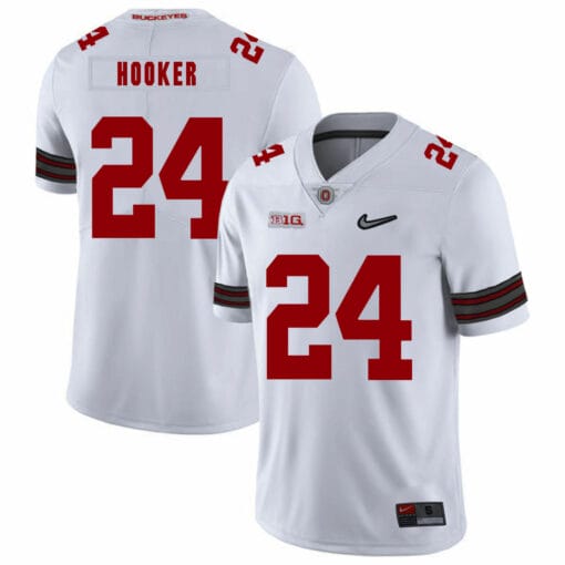 Ohio State Buckeyes #24 Malik Hooker Football Jersey Diamond White