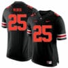 Ohio State Buckeyes #25 Mike Weber Football Jersey Black Shadow