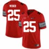 Ohio State Buckeyes #25 Mike Weber Football Jersey Diamond Red