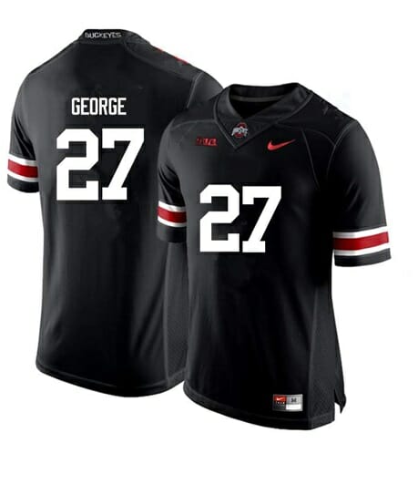 Ohio State Buckeyes #27 Eddie George NCAA College Football Jersey Black 1 Ohio State Buckeyes #27 Eddie George NCAA College Football Jersey Black