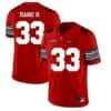 Ohio State Buckeyes #33 Master Teague NCAA Football Red Jersey