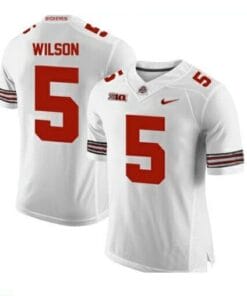 Ohio State Buckeyes #5 Garrett Wilson NCAA Football Jersey White