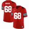 Ohio State Buckeyes #68 Taylor Decker Football Jersey Diamond Red 6 Ohio State Buckeyes #68 Taylor Decker Football Jersey Diamond Red