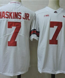 Ohio State Buckeyes #7 Dwayne Haskins Jr. Football Jersey White