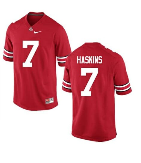 Ohio State Buckeyes #7 Dwayne Haskins NCAA College Football Jersey Red 1 Ohio State Buckeyes #7 Dwayne Haskins NCAA College Football Jersey Red