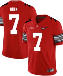 Ohio State Buckeyes #7 Ted Ginn Jr College Football Jersey Diamond Red