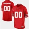 Custom Ohio State Jersey Name and Number Football Red