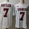 Oklahoma Sooners 7 Sooners College Football Jersey White