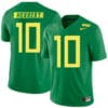 Oregon Ducks #10 Justin Herbert College Football Jersey Green