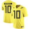 Oregon Ducks 10 Justin Herbert College Football Jersey Yellow