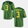 Oregon Ducks #3 Vernon Adams College Football Green Jersey