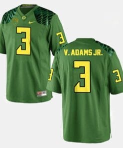 Oregon Ducks #3 Vernon Adams College Football Green Jersey