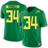 Oregon Ducks 34 CJ Verdell College Football Jersey Green