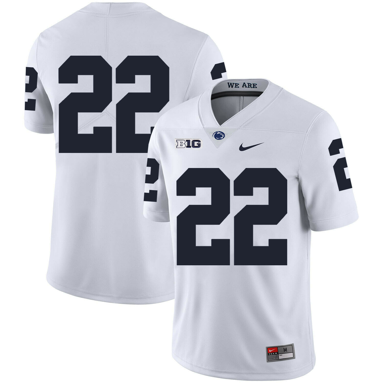 Penn State Nittany Lions #22 John Cappelletti Football Jersey No Name White 1 Penn State Nittany Lions #22 John Cappelletti Football Jersey No Name White