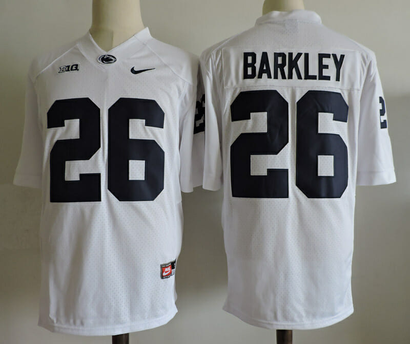 Penn State Barkley Jersey #26 NCAA College Football White 10 Penn State Barkley Jersey #26 NCAA College Football White