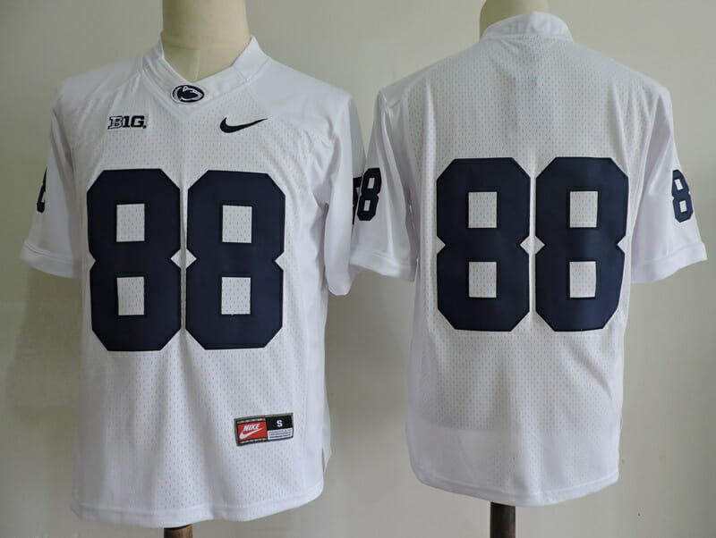 Penn State Nittany Lions #88 No Name Football Jersey White 1 Penn State Nittany Lions #88 No Name Football Jersey White